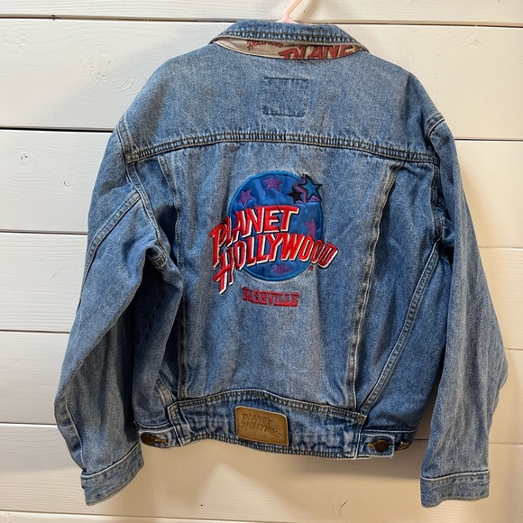 PLANET HOLLYWOOD Vintage Nashville Denim Jacket - Kids Size 10 - Picture 5 of 10